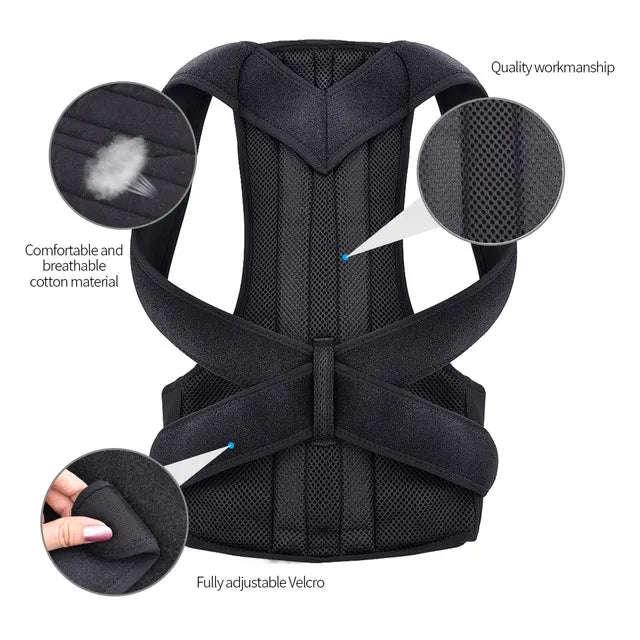 Posture Support | Lumbar Support Brace with Adjustable Straps | Ergonomic Design for Back Pain Relief 7