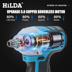 PowerPro | 18V Cordless Impact Wrench with Brushless Motor Technology | High-Torque Performance for Automotive and DIY Projects 5