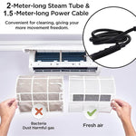Power Clean | 2500W High Pressure Steam Cleaner with 5 Brush Heads | Multi-Purpose Tool for Deep Cleaning Home and Vehicle 7