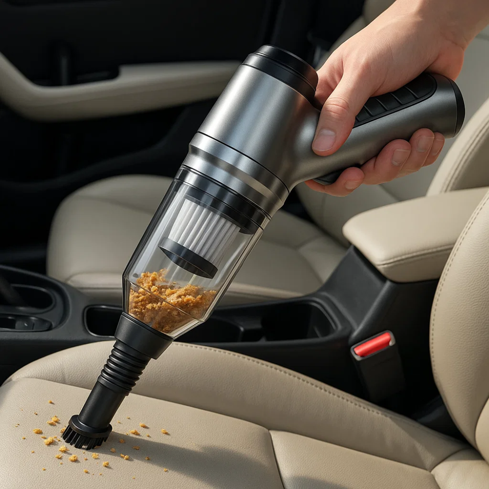 Powerful Cordless Car Vacuum Cleaner with 95,000PA Suction | Compact Design for Quick Cleanups 0