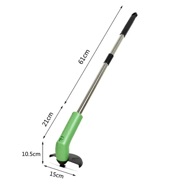 Weed Whackers Cordless 24V, Telescopic Grass Trimmer and Edger with Steel Blades, Weed Trimmer for Paths and Walls