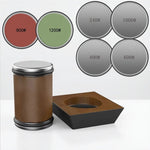 Precision Edge | Rolling Knife Sharpener Set with Diamond Grinder & Stylish Wooden Platform for Effortless Sharpening 6