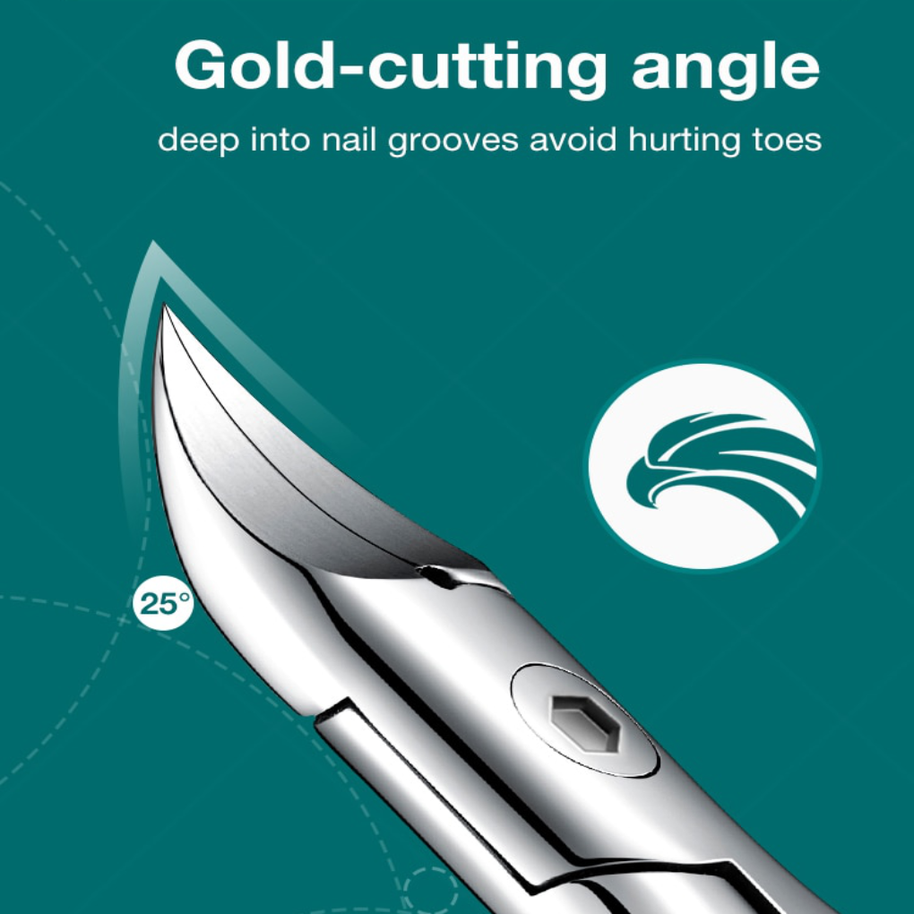 Precision Nail Scissors | Curved Blades for Thick Nails | Ergonomic Grip for Effortless Grooming 0