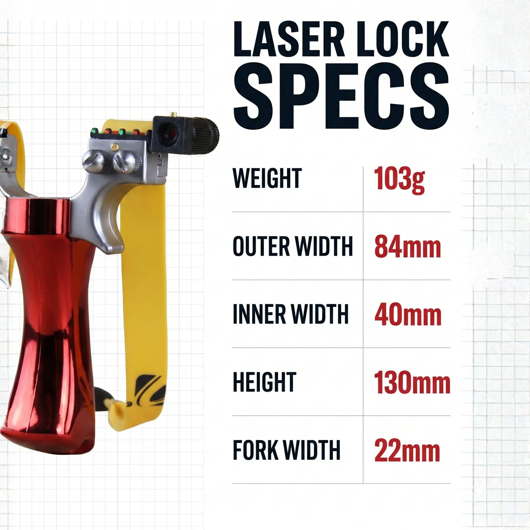 Precision Slingshot with Integrated Laser Targeting & Ergonomic Grip | Lightweight Design for Accurate Shooting 6