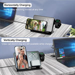 Premium 3-in-1 Wireless Charging Station with Fast Charge & Alarm Clock for Apple Devices 2