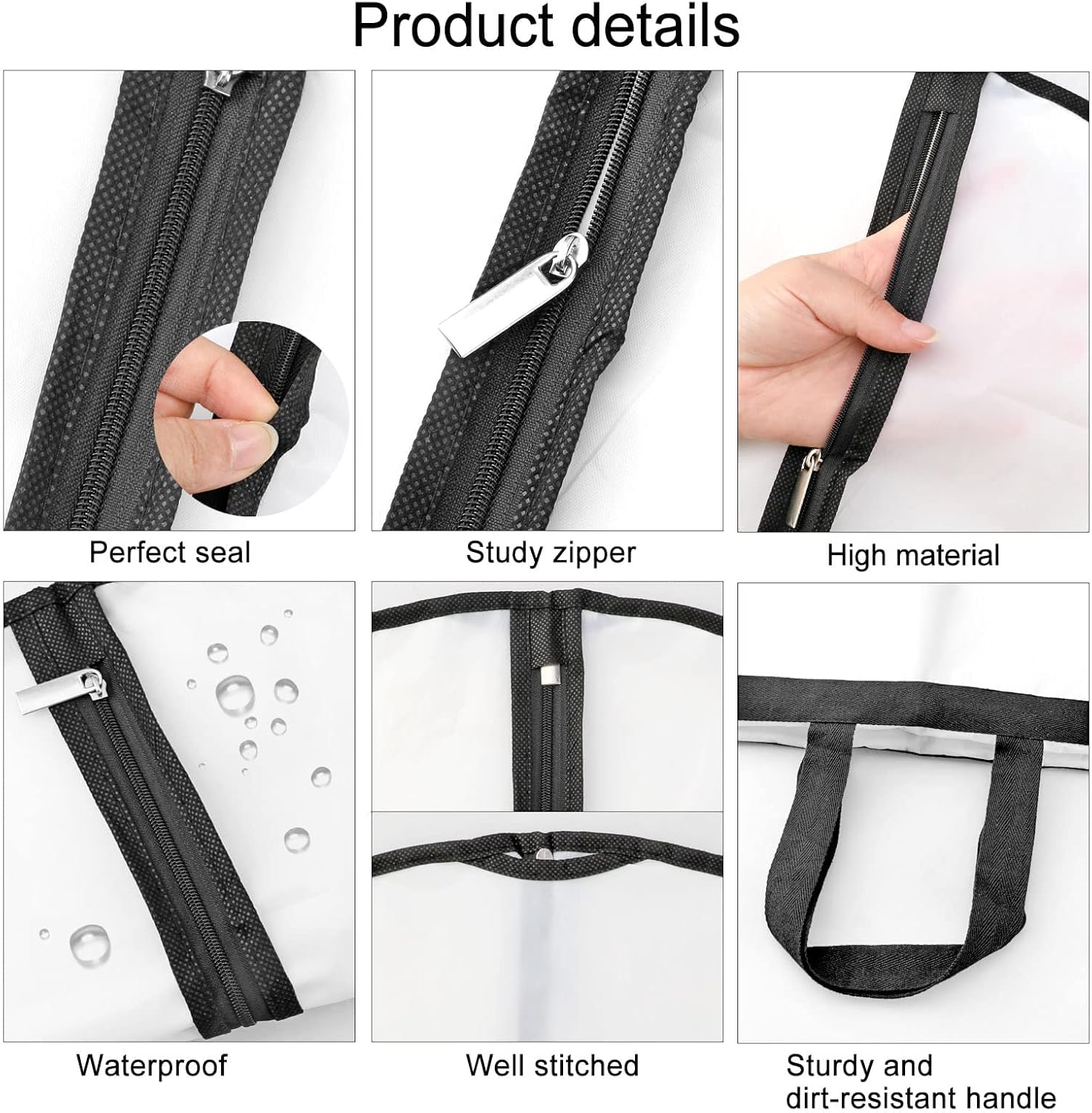 Premium Garment Bag | Extra-Long Dress Cover with Full-Length Zipper | Durable Protection for Formalwear 8