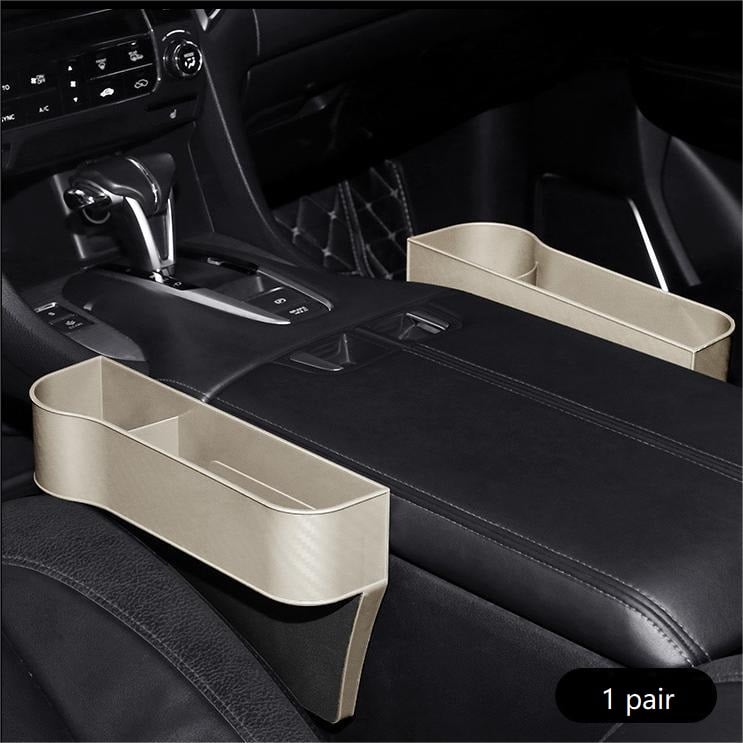 Premium Leather | Car Seat Organizer with Cup Holder & Gap Prevention | Back Seat Car Organizer for Extra Storage 10