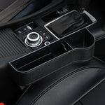 Premium Leather | Car Seat Organizer with Cup Holder & Gap Prevention | Back Seat Car Organizer for Extra Storage 11