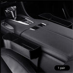 Premium Leather | Car Seat Organizer with Cup Holder & Gap Prevention | Back Seat Car Organizer for Extra Storage 14