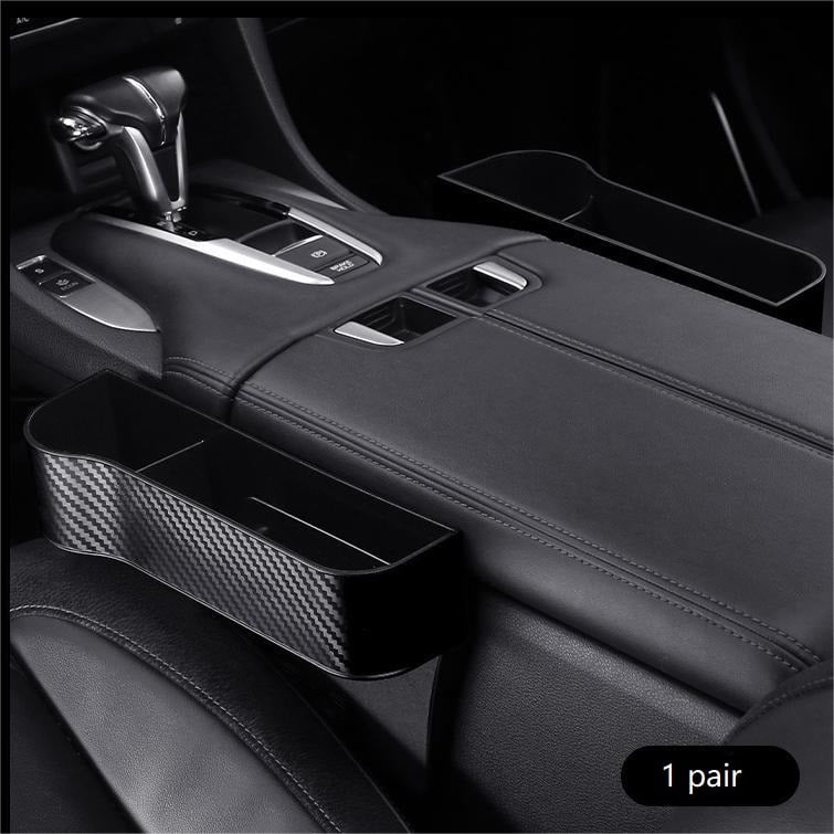 Premium Leather | Car Seat Organizer with Cup Holder & Gap Prevention | Back Seat Car Organizer for Extra Storage 14