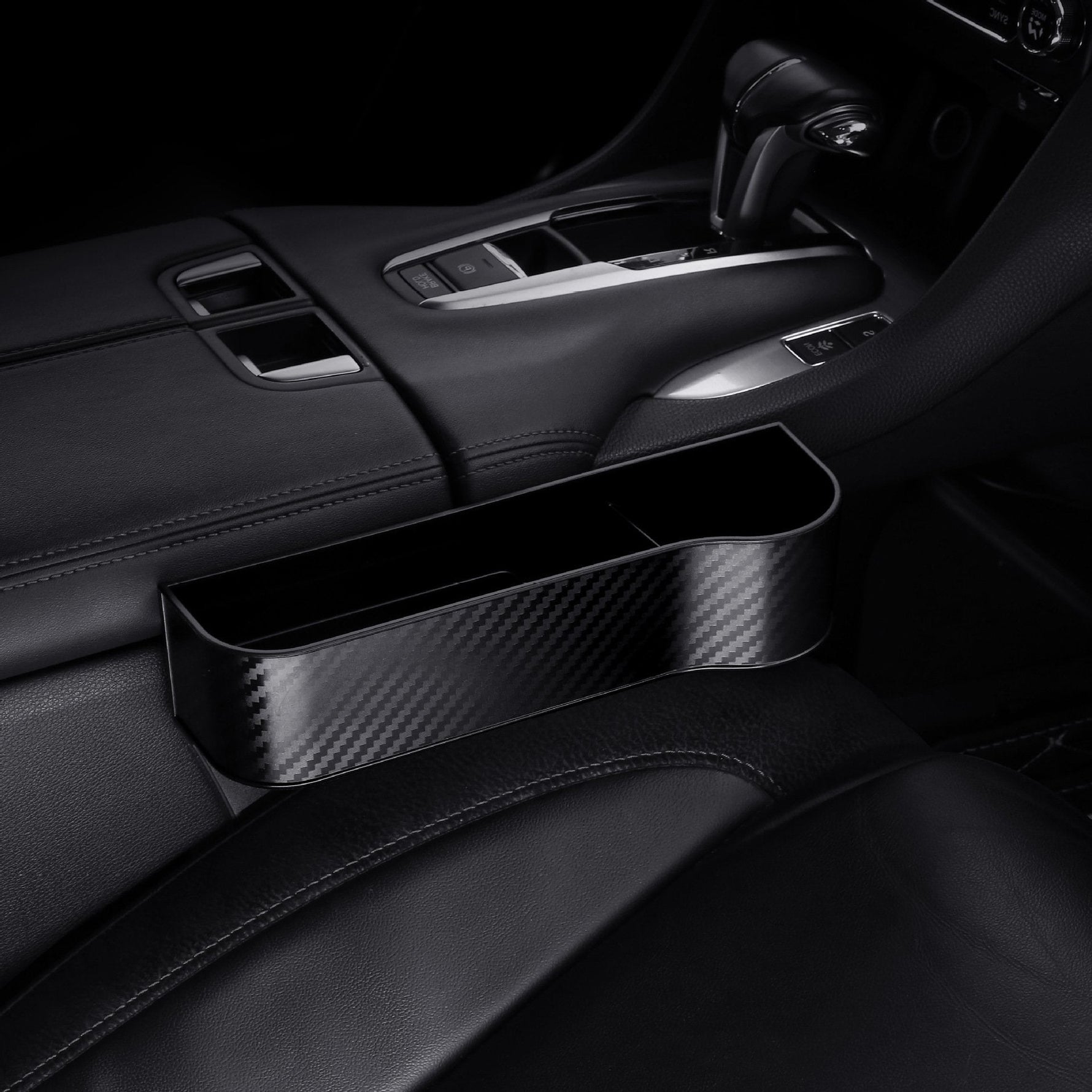 Premium Leather | Car Seat Organizer with Cup Holder & Gap Prevention | Back Seat Car Organizer for Extra Storage 19