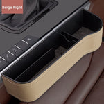 Premium Leather | Car Seat Organizer with Cup Holder & Gap Prevention | Back Seat Car Organizer for Extra Storage 20