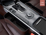 Premium Leather | Car Seat Organizer with Cup Holder & Gap Prevention | Back Seat Car Organizer for Extra Storage 22