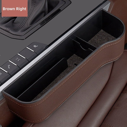 Premium Leather | Car Seat Organizer with Cup Holder & Gap Prevention | Back Seat Car Organizer for Extra Storage 25