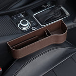 Premium Leather | Car Seat Organizer with Cup Holder & Gap Prevention | Back Seat Car Organizer for Extra Storage 30