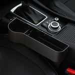 Premium Leather | Car Seat Organizer with Cup Holder & Gap Prevention | Back Seat Car Organizer for Extra Storage 6