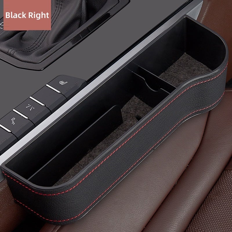 Premium Leather | Car Seat Organizer with Cup Holder & Gap Prevention | Back Seat Car Organizer for Extra Storage 8