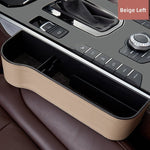 Premium Leather | Car Seat Organizer with Cup Holder & Gap Prevention | Back Seat Car Organizer for Extra Storage 9