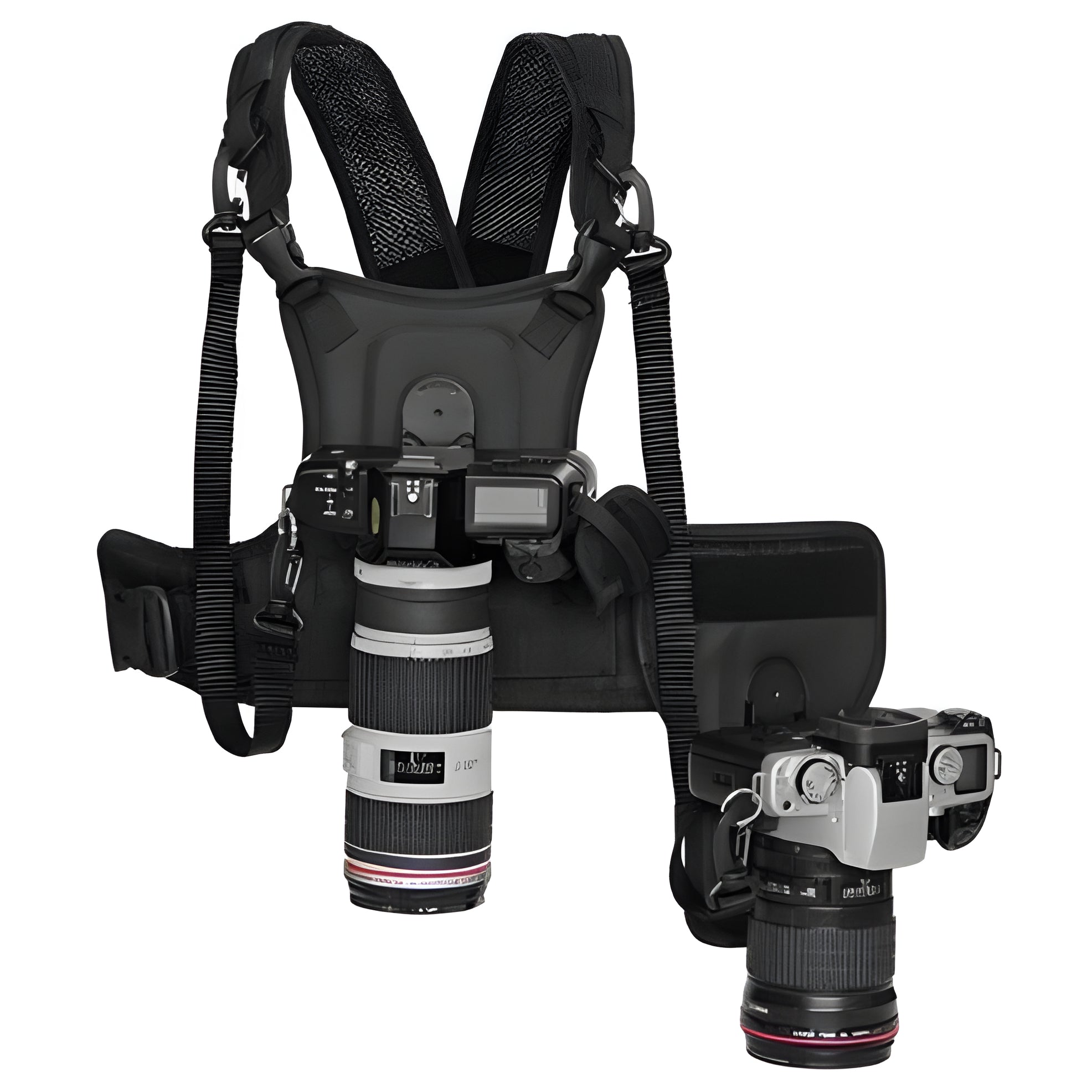 Pro Camera Support Harness | Dual-Camera System with Lightweight Design | Comfort and Stability for Photographers 0