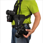 Pro Camera Support Harness | Dual-Camera System with Lightweight Design | Comfort and Stability for Photographers 3