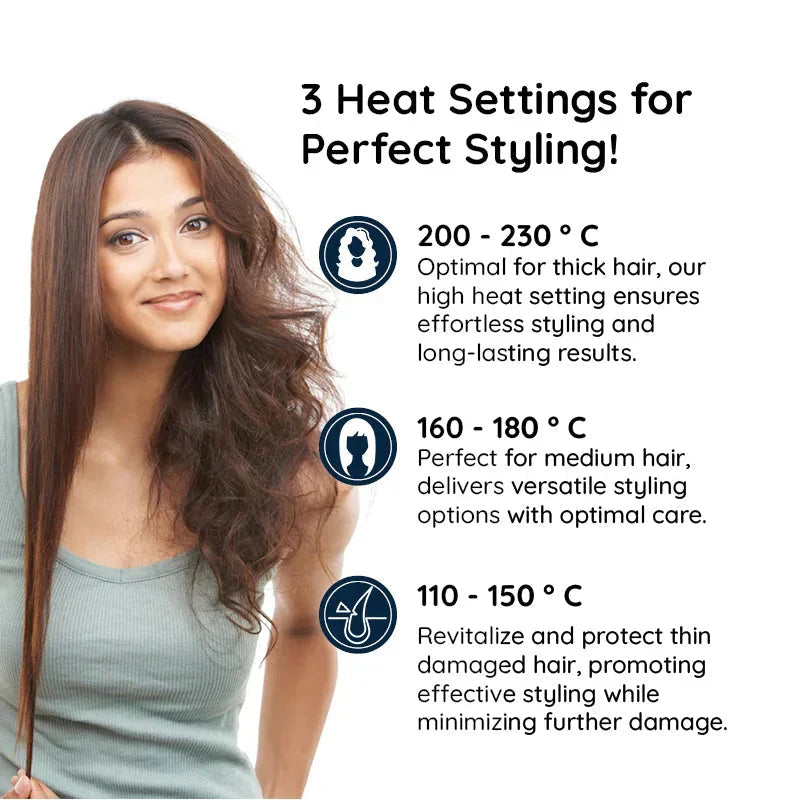 Professional 2-in-1 Rotating Hair Brush & Styling Iron with Adjustable Heat Settings for Versatile Styling 4