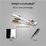 Professional 2-in-1 Rotating Hair Brush & Styling Iron with Adjustable Heat Settings for Versatile Styling 5