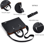 Professional Leather Briefcase | Multi-Compartment Design for Organization 6