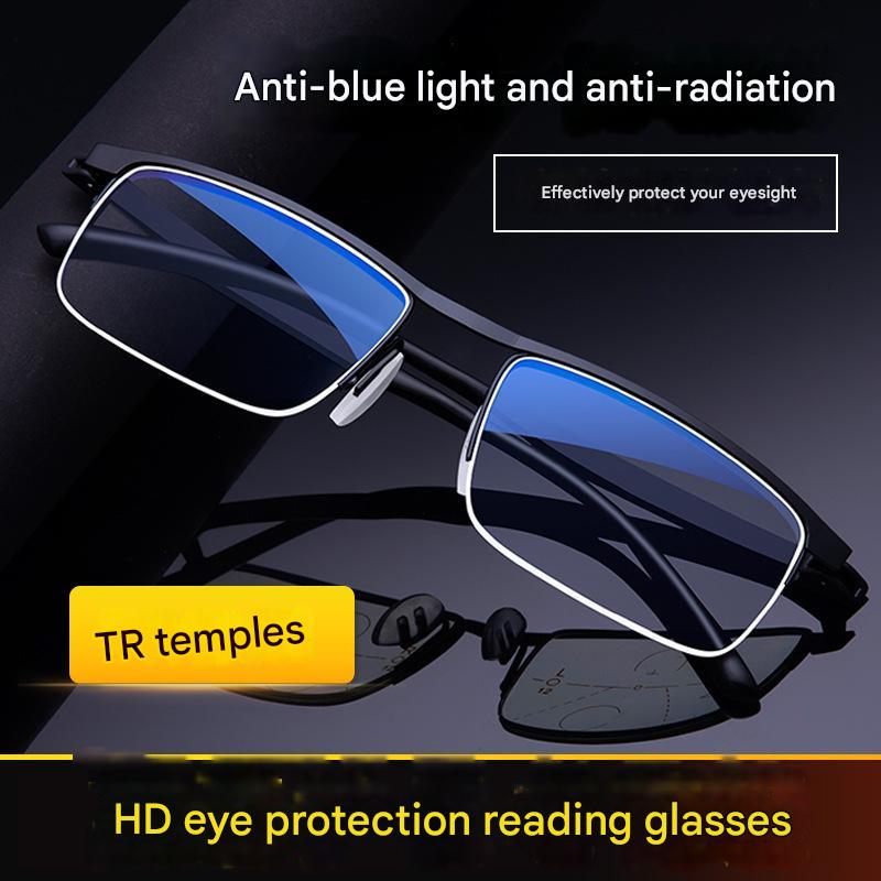 Progressive Readers | Men's Reading Glasses with Anti-Blue Light Protection | Seamless Vision for All Activities 0