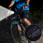 TUZWA Bike Light and Horn, 250 Lumens Rechargeable Bicycle Headlight with 110dB Horn, Wireless Remote, 4 Modes, IPX5, 1200mAh