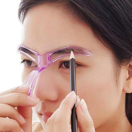 Eyebrow Stencils, Brow Shaping Tool and Eyebrow Mapping Tool, Reusable Eyebrow Shaper with Nose Rest