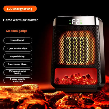 Space Heater Plug In Wall Outlet, Portable Heater with PTC Ceramic