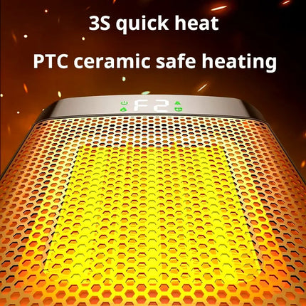 Space Heater Plug In Wall Outlet, Portable Heater with PTC Ceramic – image 4