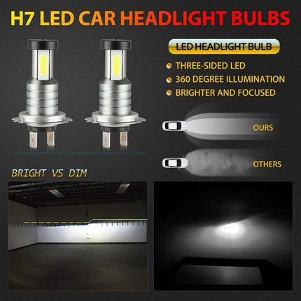 H7 LED Headlight Bulbs 4 Pack, Waterproof LED Headlight Bulbs for Cars – image 4