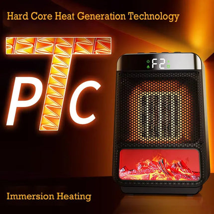 Space Heater Plug In Wall Outlet, Compact Electric Heater – image 7