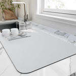 Quick Dry Kitchen Dish Drying Mat with Super Absorbent Diatomite | Compact Solution for Fast Drying 5