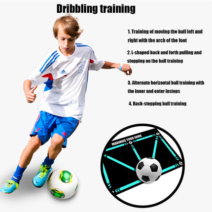 Soccer Training Mat, Non Slip Football Step Mat with Numbered Footwork Arrows – image 6