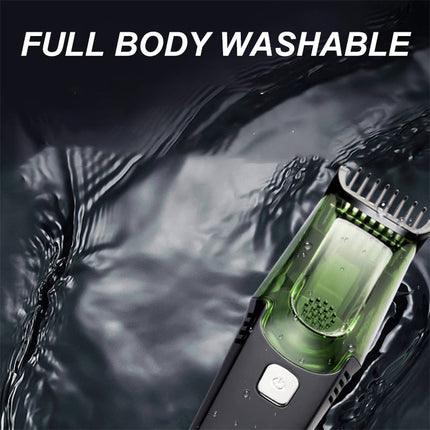 Waterproof Vacuum Beard Trimmer for Men, IPX6 Cordless Hair Clipper with 20 Length Settings and Type C Charging
