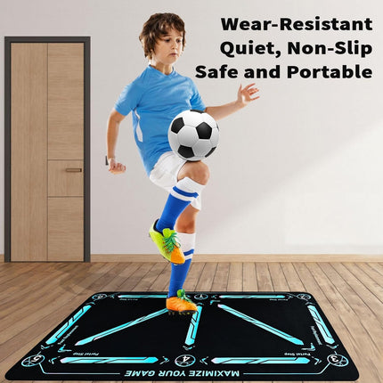 Soccer Training Mat, Non Slip Football Step Mat with Numbered Footwork Arrows – image 8
