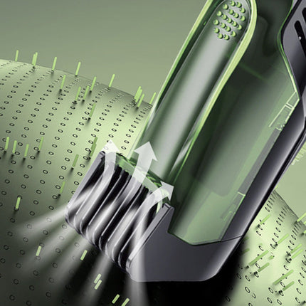 Waterproof Vacuum Beard Trimmer for Men, IPX6 Cordless Hair Clipper with 20 Length Settings and Type C Charging