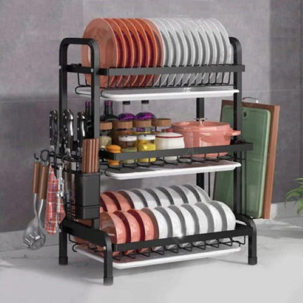 Space Saving Dish Drainer, Adjustable Shelves Dish Rack – image 5