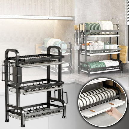 Multi Tier Dish Rack, Space Saving Dish Drainer – image 7