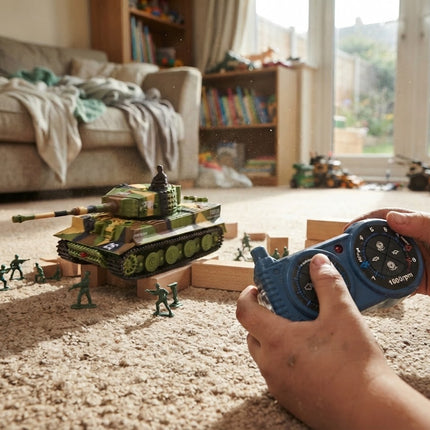 RC Tank for Kids, Remote Control Tank with 360 Degree Rotating Turret