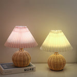 RattanGlow | Elegant Dimmable LED Table Lamp with Remote Control 1