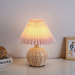 RattanGlow | Elegant Dimmable LED Table Lamp with Remote Control 10