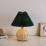 RattanGlow | Elegant Dimmable LED Table Lamp with Remote Control 6