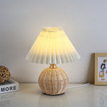 RattanGlow | Elegant Dimmable LED Table Lamp with Remote Control 9