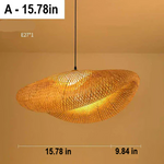 RayaLicht | Handmade Rattan Pendant Lamp with Soft Warm Glow | Natural Design for Cozy Ambiance 6