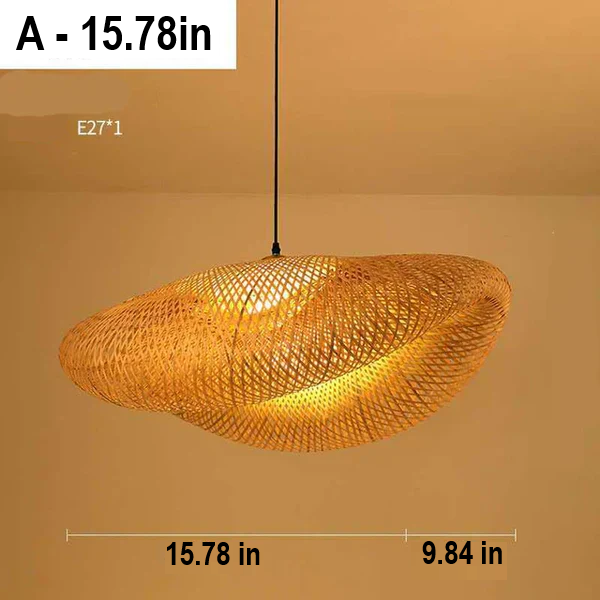 RayaLicht | Handmade Rattan Pendant Lamp with Soft Warm Glow | Natural Design for Cozy Ambiance 6