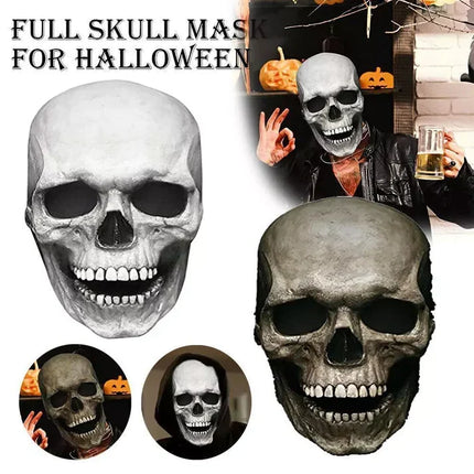 Scary Halloween Mask, Realistic Skull Mask with Movable Jaw – image 6