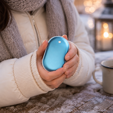 USB Rechargeable Hand Warmer, 5000mAh Portable Electric Pocket Hand Warmers for Men and Women, Double Sided Heating for Winter